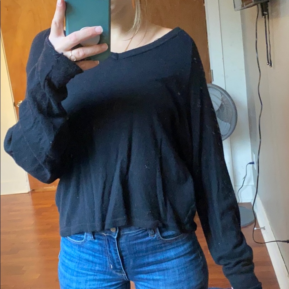 Brandy Melville long sleeve black shirt